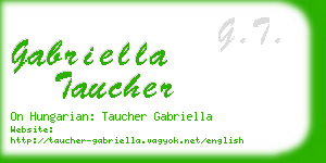 gabriella taucher business card